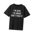 thumbnail image 2 of Camiseta para mujer con cuello redondo, camisetas elegantes, cómodas y sencillas de verano para caminar, oficina, regalo para mujer M, 2 of 8