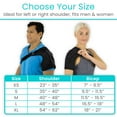 thumbnail image 6 of Vive Shoulder Brace – Compression Support Sleeve for Men & Women – Rotator Cuff Injury Recovery, Arthritis, Sprains, Dislocation, and Pain Relief (Grey, Medium), 6 of 9