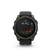Garmin fenix® 8 47 mm, Solar Sapphire, Carbon Gray DLC Titanium with Black/Pebble Gray