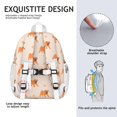 thumbnail image 5 of Cartoon Pug Dog Backpack for School,Cute School Bag,Schoolbag with Adjustable Shoulder Straps & Padded Back,15"x11.42"x5.5", 5 of 6