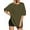 A-Short Sleeve Army Green, variant on Oversized T Shirts for Women Crewneck Loose Fit Tees Summer Tops