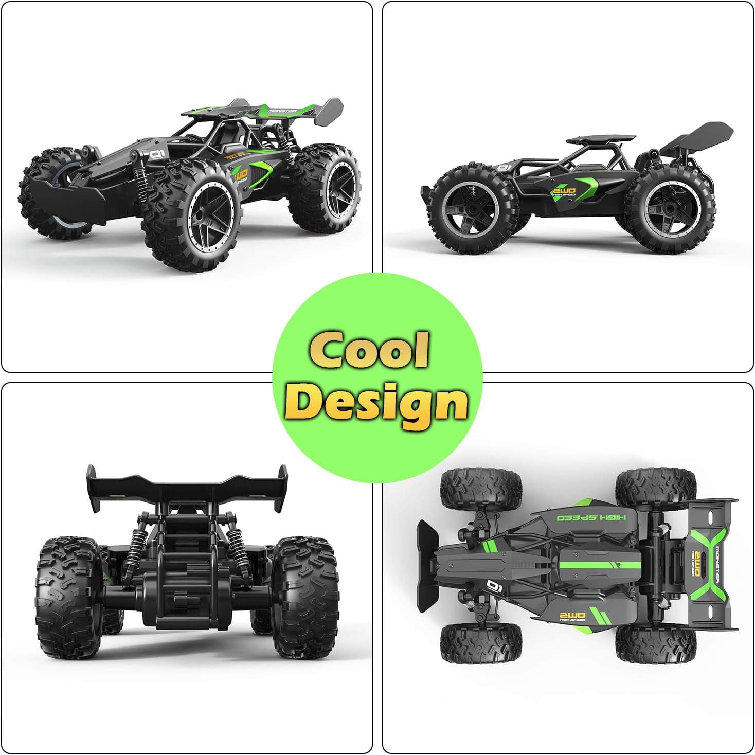 DoDoMagxanadu Remote Control Car, RC Cars for boys age 8-12, Toys Cars for boys age 4-7, 1:18 2.4Ghz All Terrain Off Road Monster RC Truck Toys for Kids, Easter Basket Stuffer