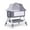 Gray, variant on HENG Co. Baby Bassinet, 5-in-1 Infant Bedside Crib with Diaper Table, Adjustable Height, for 0-24 Months, Pink