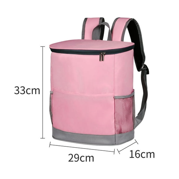 Insulated Cooler Backpack - Leakproof 30 Cans Waterproof Soft Cooler Bag For Beach, Camping & Travel, Lightweight Lunch Bag With 12H Hot/Cold Retention For Men & Women- pink