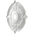thumbnail image 4 of Ekena Millwork 22"OD x 3 1/2"ID x 1"P Attica Thermoformed PVC Ceiling Medallion (Fits Canopies up to 7 3/4"), Metallic Silver, 4 of 10