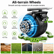 ANSFIL Collapsible Wagon with Wheels, Wagons Carts Foldable Wagon Cart with Flexible Handle, Folding Utility Heavy Duty Wagons Carts for Grocery Shopping Garden