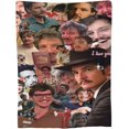 thumbnail image 3 of Collage Pedro Pascal Blanket, Lightweight & Ultra-Soft Flannel Fleece Blanket, Anti-Pilling Plush Blanket for Couch, Bed, Sofa, Bedding Decor, 50"x40", 3 of 6