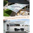 thumbnail image 4 of Sun Shade Sail 8x10Ft Summer Ocean Ombre Blue Coral Plants Uv Block Sunshade Canopy Outdoor Shade Cover Rectangle Shade Cloth For Patio Garden Yard Deck Pergola, 4 of 6