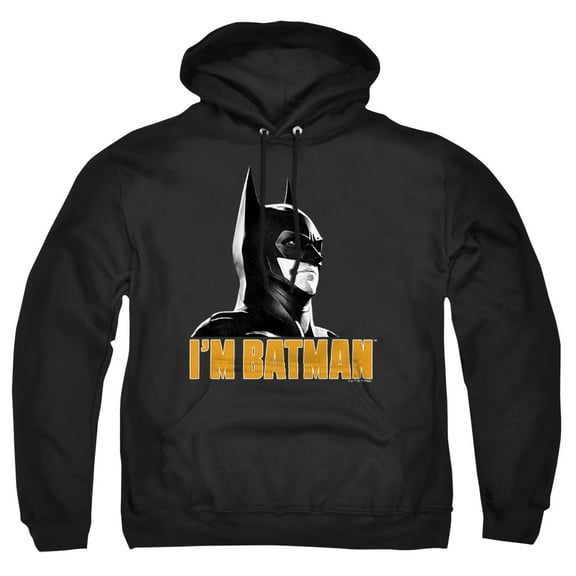 The Flash Movie Batman Portait I'm Batman Unisex Adult Pull-Over Hoodie