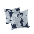 thumbnail image 3 of 2 Pack Waterproof Outdoor Throw Pillows, Fade-Resistant Patio Cushions for Garden Furniture - 18x18 Inch Blue Decorative Pillow Covers, 3 of 7