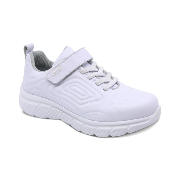 Tenis escolar Audaz para niño en piel blanco Balú con tira de contacto