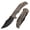 Bronze, variant on Kansept Orion Folding Pocket Knife 3.07''Damascus Blade,Blackwash Titanium Handle,K1089A3