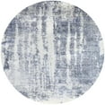 thumbnail image 1 of Ahgly Company Machine Washable Indoor Round Industrial Modern Columbia Blue Area Rugs, 7' Round, 1 of 7