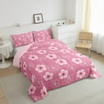 thumbnail image 3 of Manfei Cute Flower Daisy Bedding Comforter Set,Kawaii Cherry Blossom Twin Comforter Sets,Country Floral Bedding Set For Girls,Breathable Home Decor Reversible,2 Pieces, 3 of 8