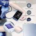 thumbnail image 4 of monitor de presión arterial digital automático con brazo superior Ajustable Brazalete grande 8.7-16.5 ", Memoria de 2 usuarios 240, Pantalla LED retroiluminada Monitores BP para uso doméstico, 4 of 5