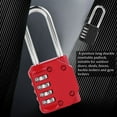 thumbnail image 2 of 2 Pack Code Padlocks, 4 Digit Long Shackle Resettable Pad Lock for Outdoor Gate, Shed, Fence, Hasp Storage, Gym Locker, 2 of 5