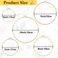 thumbnail image 6 of 5 Pieces Embroidery Hoop Set, 5 Size Bamboo Cross Stitch Hoop 5 Inch to 10 Inch Circle Embroidery Ring for Embroidery, Cross Stitch, Sewing, 6 of 7