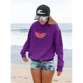 thumbnail image 2 of Buon Ferragosto! Cute Watermelon Hoodie Women -Image by Shutterstock, Female Small, 2 of 4