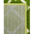 thumbnail image 6 of Unique Loom Moroccan Trellis Collection Area Rug - Mamounia (5' x 8' Rectangle Green/Ivory), 6 of 6