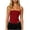 Red, variant on Womens Sleeveless Camisole Top Casual Stretchy Square Neck