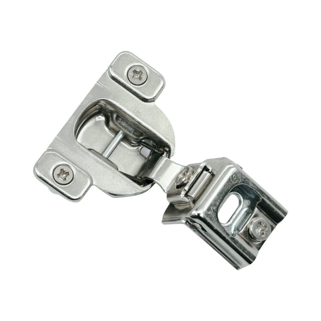 2 Pack 110 Degree Compact 39C Series 1-1/4" Overlay Press-In Self-Closing Cabinet Hinge