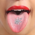 thumbnail image 5 of 1 pieza de anillo para lengua en forma de hoja de olla, joyería para Piercing corporal de acero inoxidable, 5 of 5