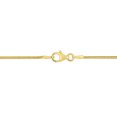 thumbnail image 3 of Everly Women's 1.2mm Fancy-Cut Yellow Gold Flash Plated Sterling Silver Snake Chain Bracelet, 3 of 8
