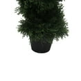 thumbnail image 4 of Vickerman 3' Artificial Potted Green Cedar Spiral Tree., 4 of 6