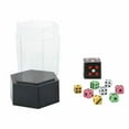 thumbnail image 4 of LUCKYXTT Premium Hexagonal Dice Set with Transparent Case and Black Lid Multi-Colored Dice for Board Games, Casino Nights, and Collectors, 4 of 4