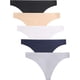 thumbnail image 2 of voenxe Tangas de ropa interior sin costuras para mujer, tanga para mujer, sin línea, transpirables, cómodas bragas para mujer, paquete de 5, 2 of 4