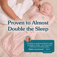 thumbnail image 6 of Love To Dream Swaddle Up Original Sleep Sack, 4-Way Stretch, Cotton Blend, 1.0 TOG, Deep Olive Stars, Newborn, 6 of 12