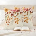 thumbnail image 3 of Autumn Leaves Outdoor Waterproof Pillow Covers, Thanksgiving Retro Eucalyptus Flowers Decorative Square Throw Pillowcase Sofa Cushion Sham for Patio/Couch/Chair, 24"x24" 2 Pack, 3 of 8
