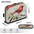 thumbnail image 3 of Standing Pencil Case with Base Large Capacity Stationery Pouch Pen Bag with Zipper for Women Men Beautiful Red Bird, 3 of 7