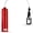 Red, variant on LeLuv Penis Pump Easyop Red 2" Diameter x 9" Length Cylinder Tgrip Handle Clear Kink-Resistant Hose