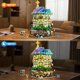 thumbnail image 2 of Juego de bloques de construcción INSOON Flower Cafe House con luces, 1876 unidades, 2 of 9
