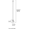 thumbnail image 4 of Maxim 12120BKAB 3.5 in. Early Electric 1-Light Pendant, Black & Antique Brass, 4 of 5