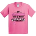 thumbnail image 3 of Inktastic My Grandma is a Survivor Breast Cancer Awareness Youth T-Shirt, 3 of 5