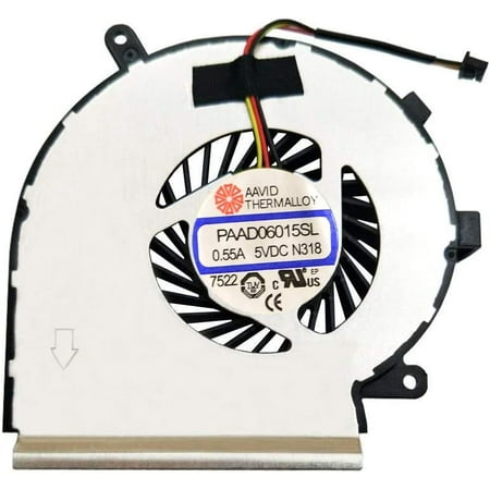 Laptop CPU Cooling Fan 3-Wire for MSI GE62 GE72 PE60 PE70 GL62 GL72 Compatible Part Number: PAAD06015SL (NOT