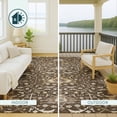 thumbnail image 4 of Addison Rugs Chantille Indoor/Outdoor Traditional Global Chocolate Machine Washable Rectangle Rug, 3' x 5', 4 of 8