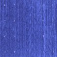 thumbnail image 1 of Ahgly Company Machine Washable Indoor Square Abstract Blue Contemporary Area Rugs, 7' Square, 1 of 4