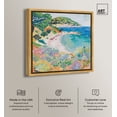 thumbnail image 2 of Vibrant Beach Colorful Coastal Canvas Wall Art by Art Remedy, Gold Floater Frame, 16"x16", 2 of 7
