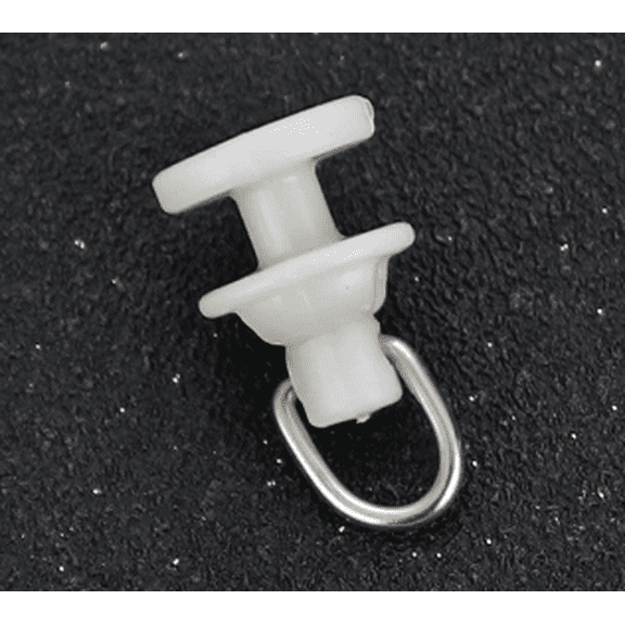 100pcs Plastic Curtain Track Gliders for Ceiling Rails - Shower Curtain Rollers - Drapery Slider Hooks for Bathroom Accessories