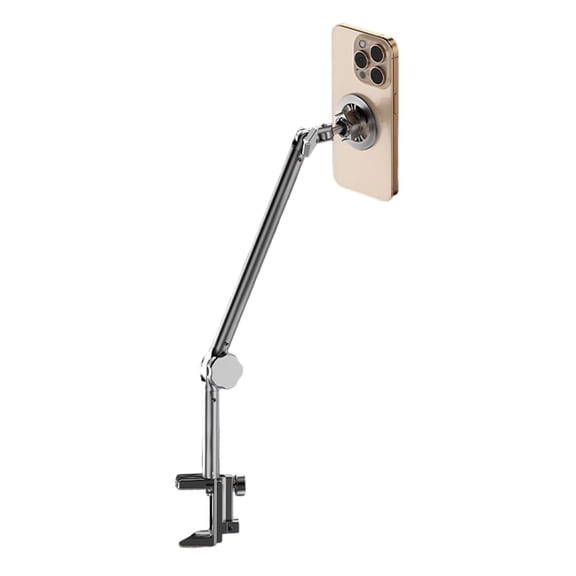 360 Degree Rotatable Phone Stand Flexible Gooseneck Strong Aluminum Phone Stand Simple Installation for Tablets Phones