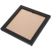 WASHWEPE Square Picture Frames CD Frame Display Black Wood 1Set