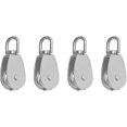 thumbnail image 1 of 4 poleas giratorias de acero inoxidable M15 para levantar poleas de una sola rueda, 1 of 4