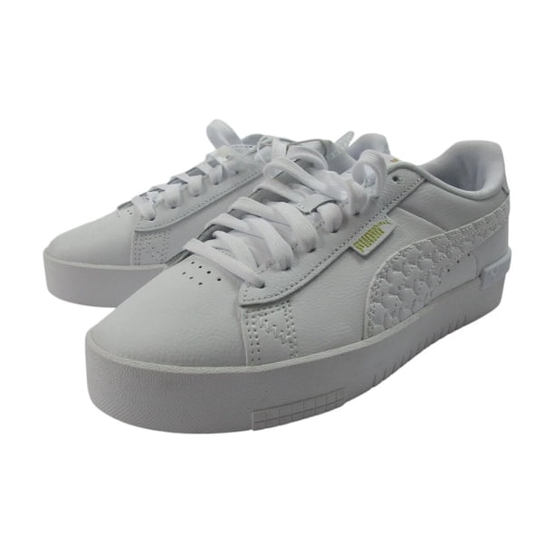 PU & MA Jada Dboss Athletic Sneakers Women Size 8.5 White Logo Lace Up 391738-01