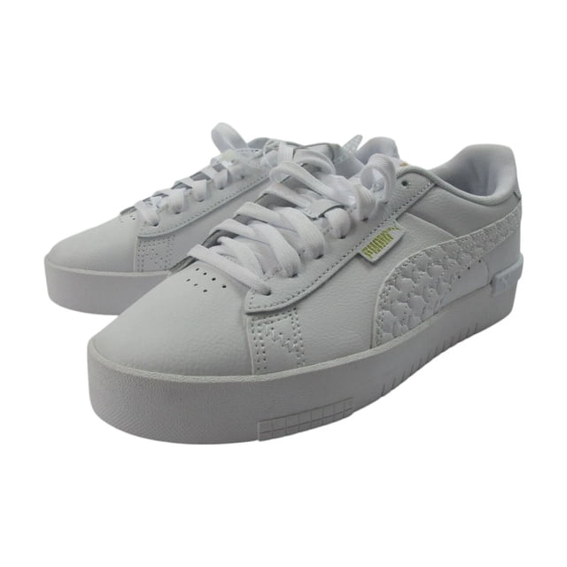 PU & MA Jada Dboss Athletic Sneakers Women Size 8.5 White Logo Lace Up 391738-01