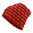 thumbnail image 1 of Gorros con estampado navideño de Dachshund para hombre y mujer, gorro con estampado de Navidad, Skullies, gorros Vintage de invierno, gorros Kpop para envolver la cabeza, 1 of 4