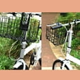 thumbnail image 3 of Mosiee Ebike Bike Basket Front/Rear Folding Bicycle Basket With Removable Liner Pu Bag, 3 of 8