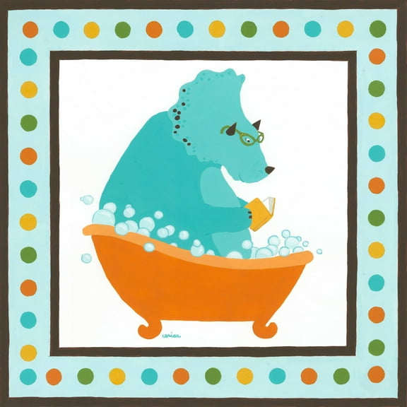 Marmont Hill Rub-a-dub Dino III Canvas Wall Art